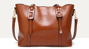 Everyday Essential Leather Large Tote Bag